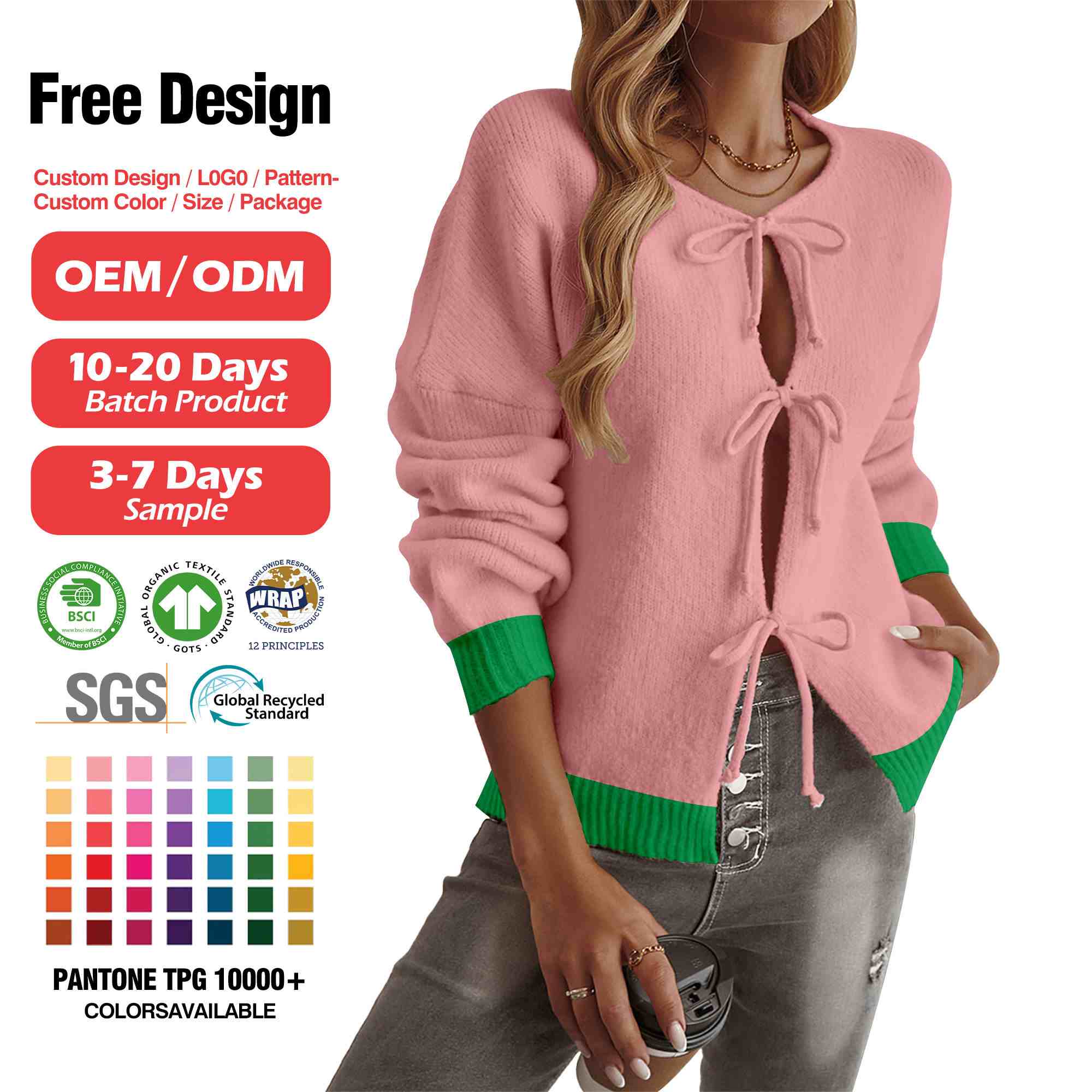 Plus size 3X men's cardigan custom knitwear