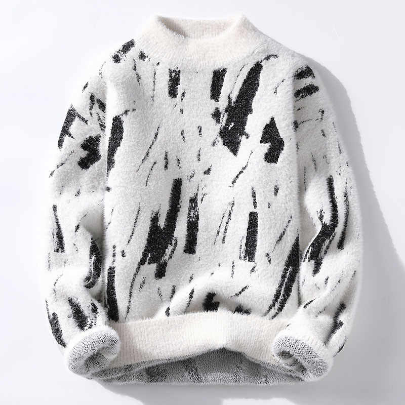 Custom acrylic knitted sweater for fashion brands