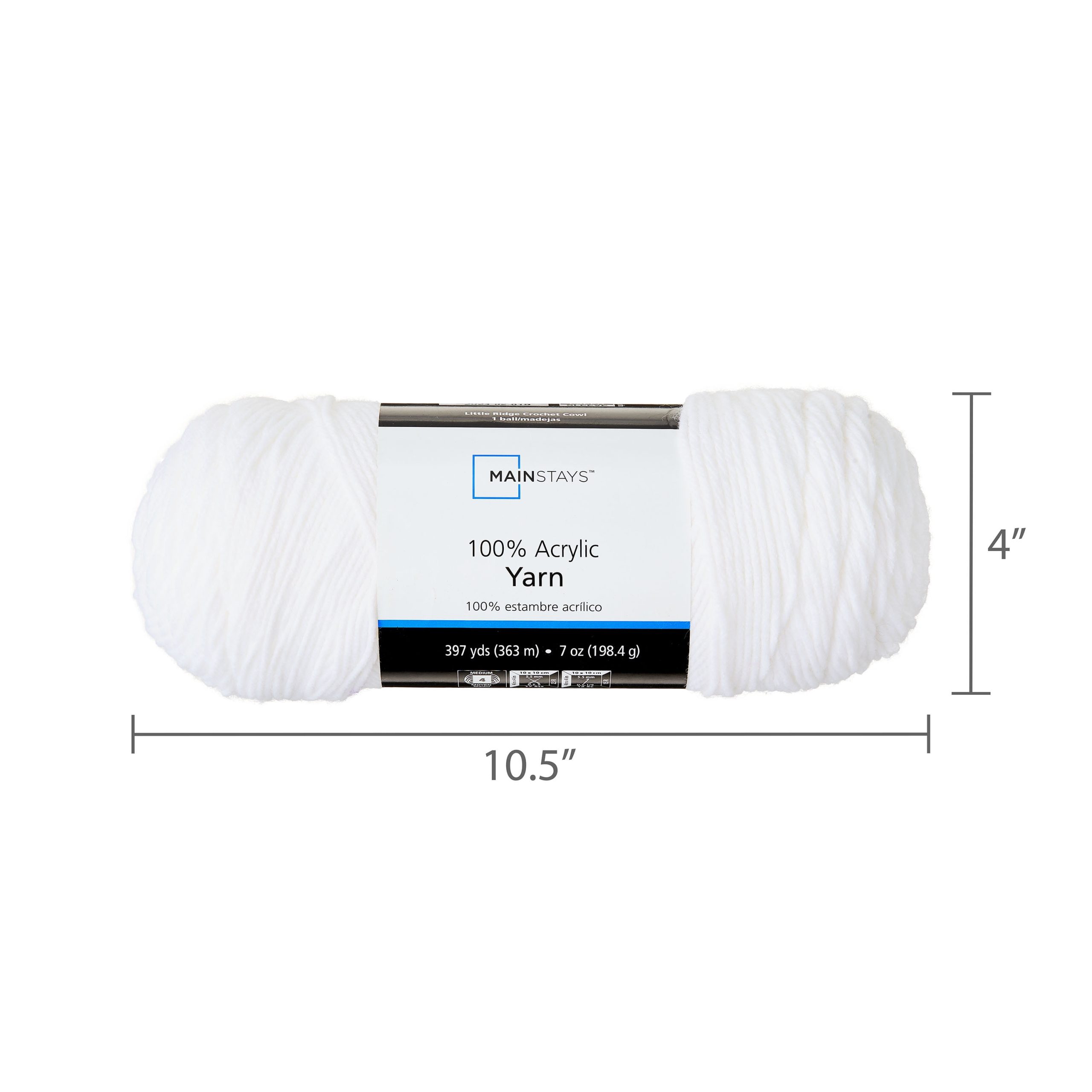 Acrylic yarn textile for knitwear production