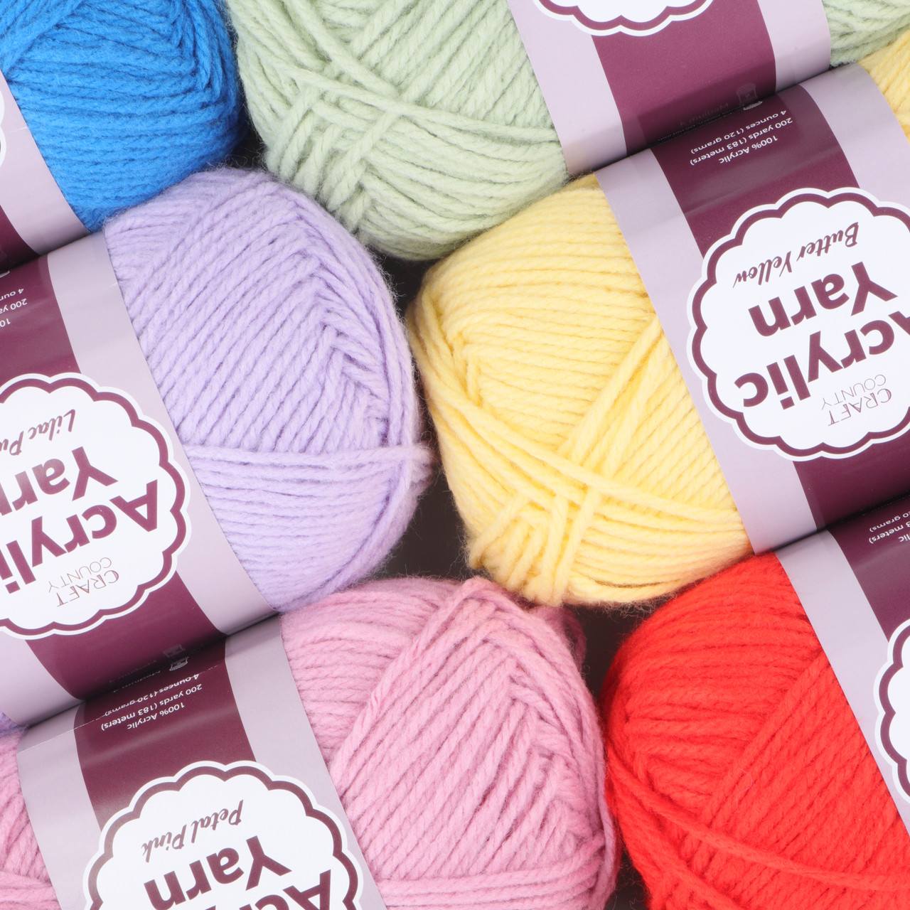 Acrylic yarn for custom knitwear manufacturing