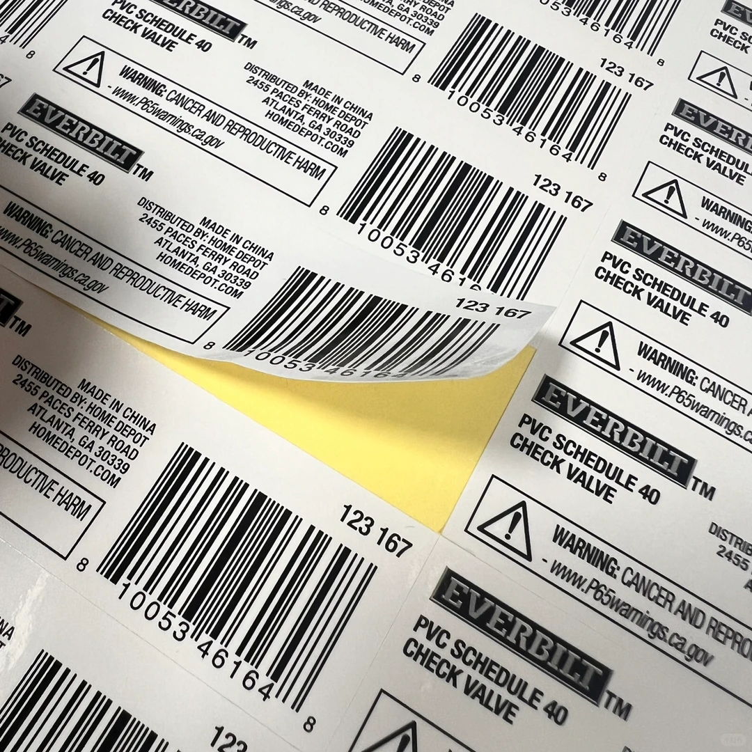 Barcode labels for private label knitwear