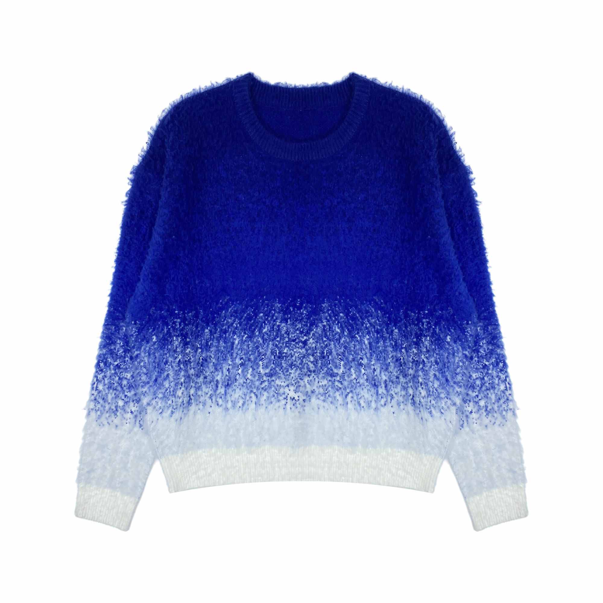 Boat neck pullover sweater custom knitwear