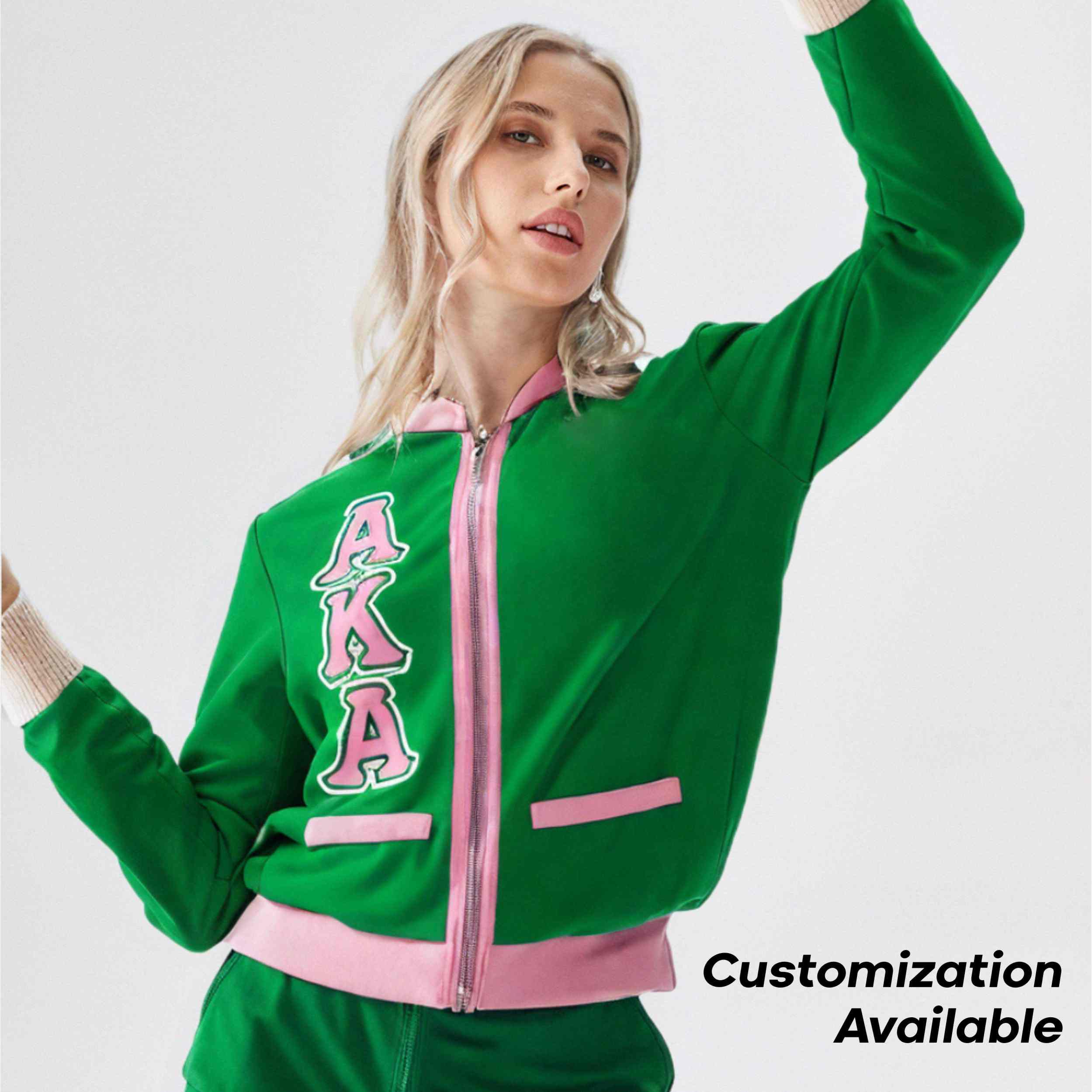 Custom sorority cardigan with personalized embroidery