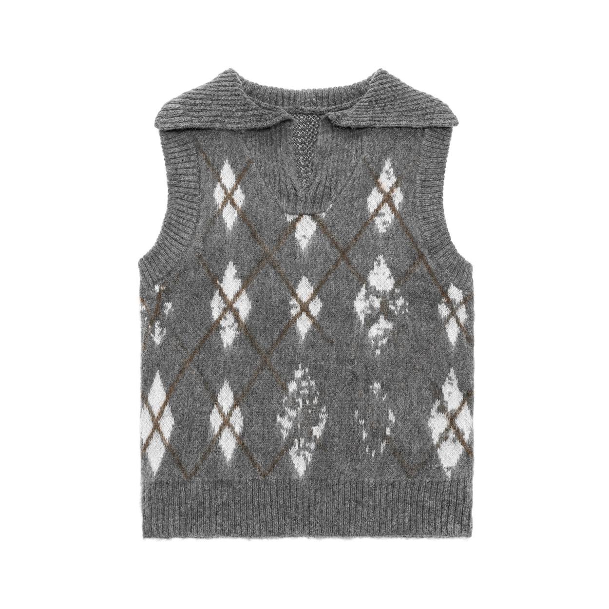 Cashmere sleeveless sweater vest for premium brands