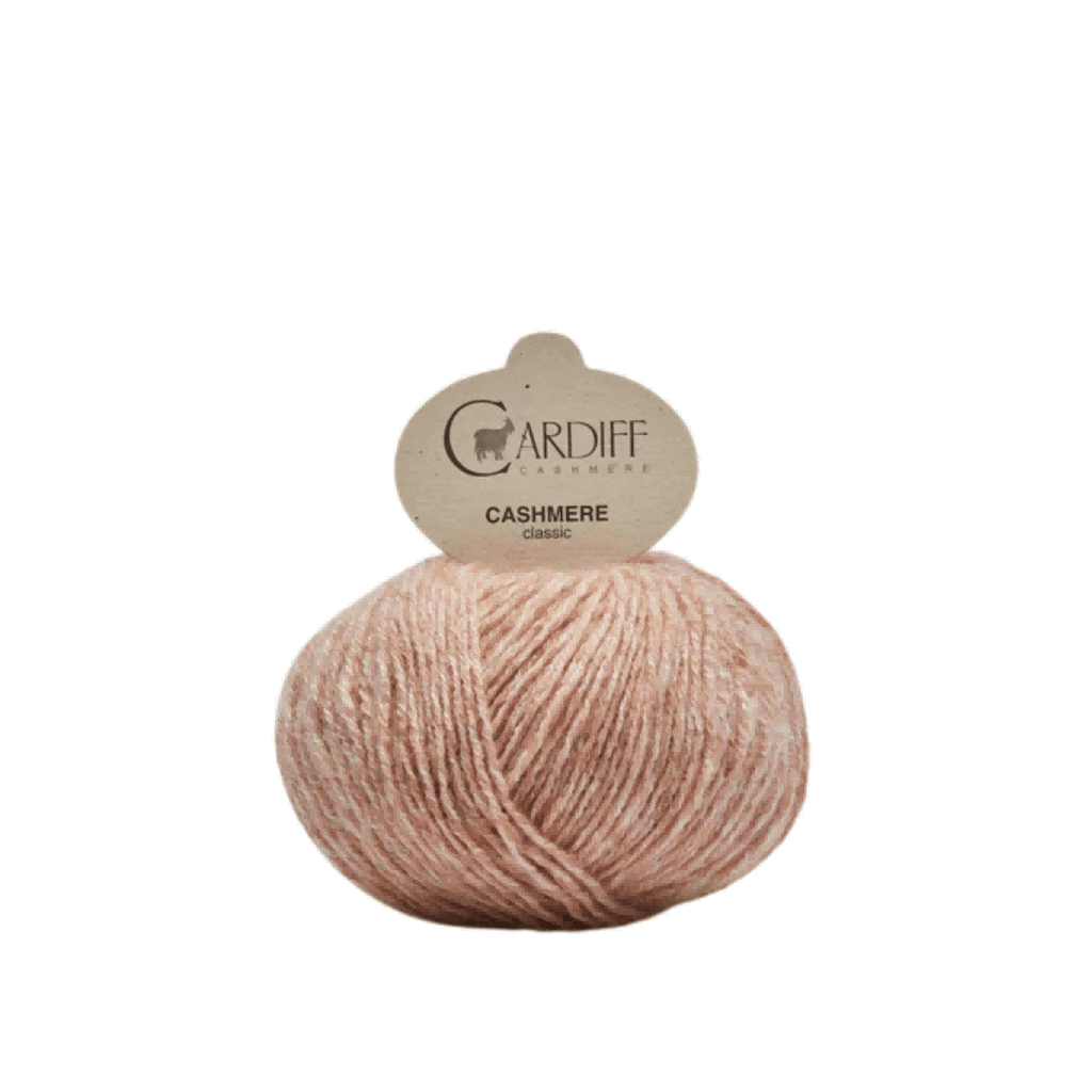 Cashmere yarn spool for luxury sweater production