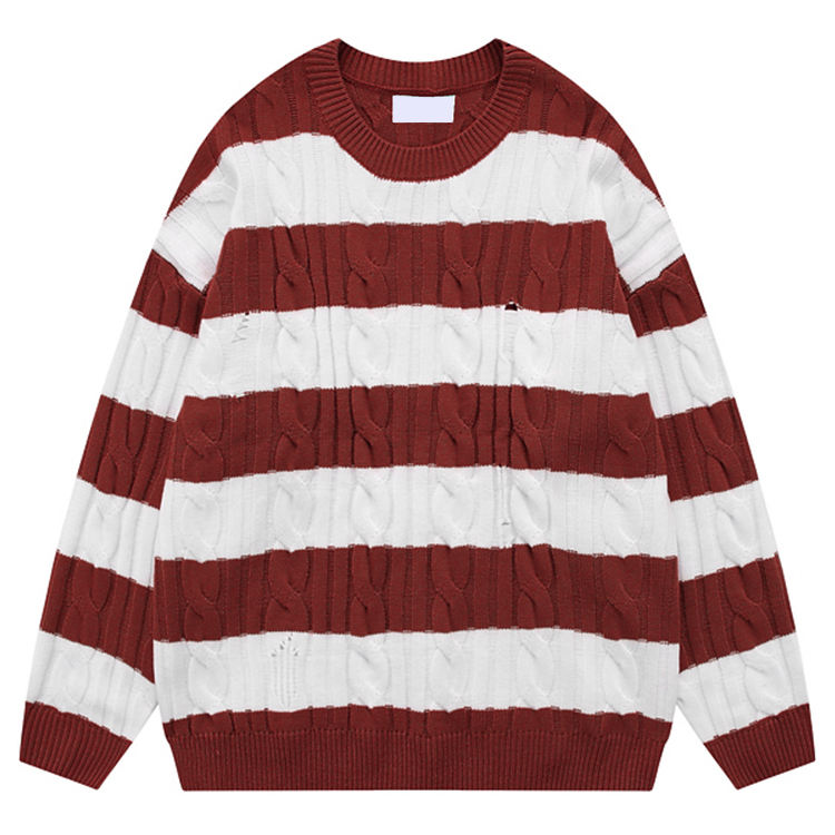 Chunky knit pullover sweater custom knitwear