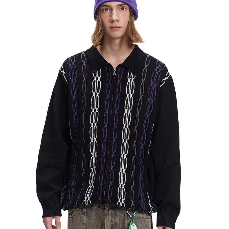 Cleanfit zipper sweater front view