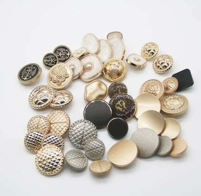 Clothing buttons for custom knitwear and sweater manufacturing
