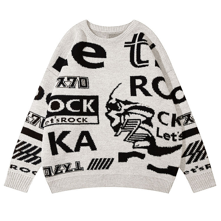 Custom Pattern Embroidered Pullovers