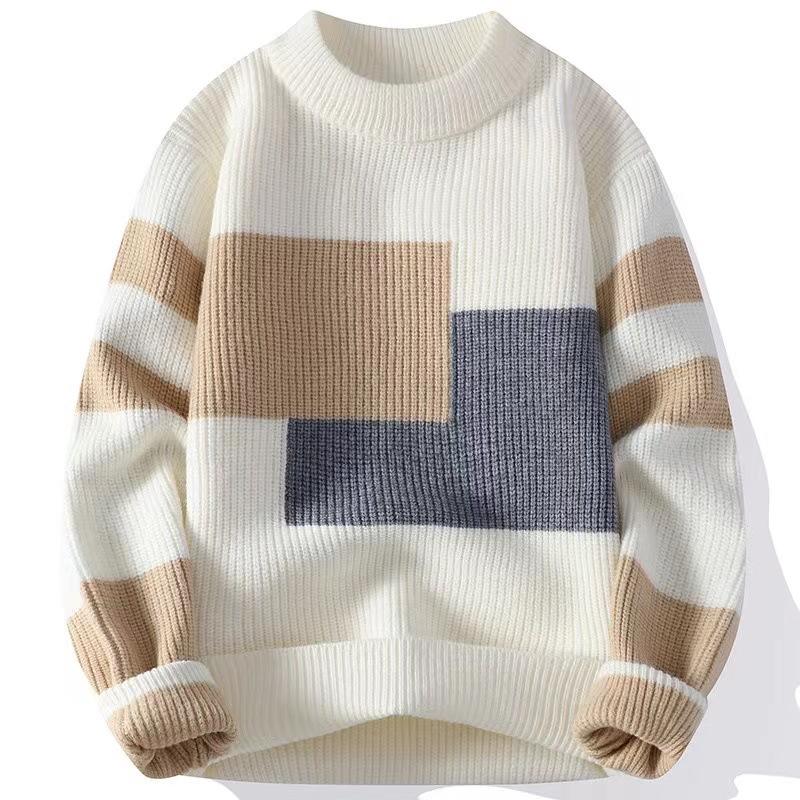 Crew neck sweater for men front view