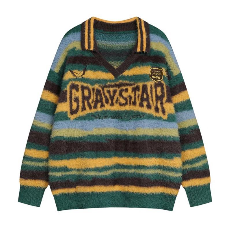 Cropped pullover sweater for men custom