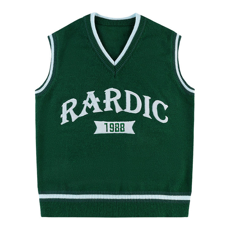 Cropped sleeveless sweater vest for fashion retailers