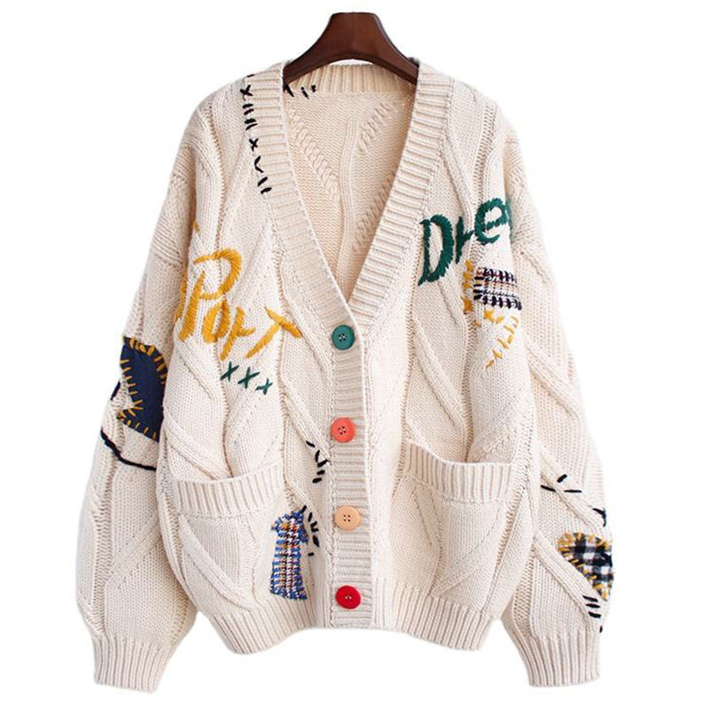 Custom logo sweater for women front view