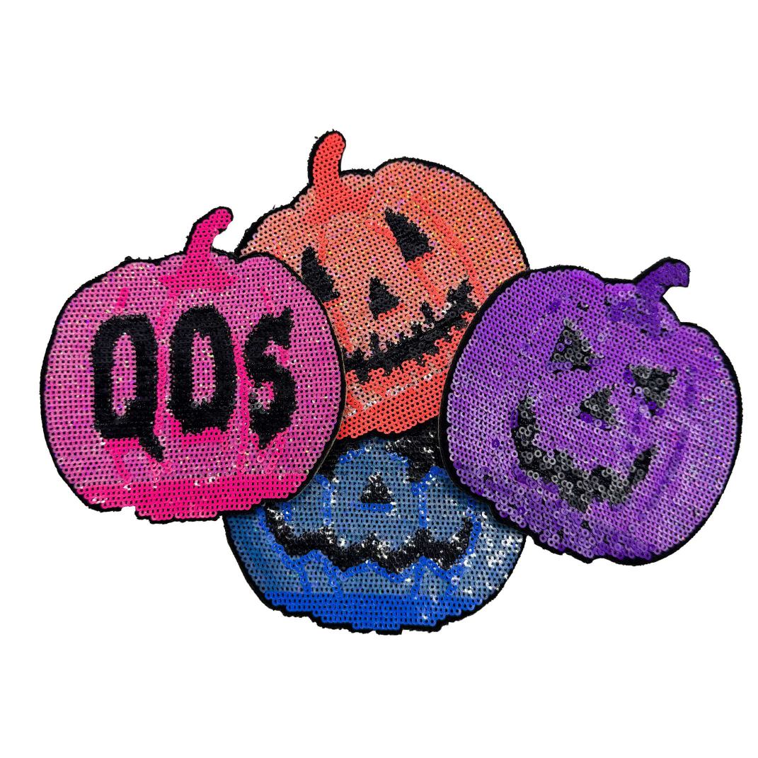 Custom sequin embroidery on knitwear