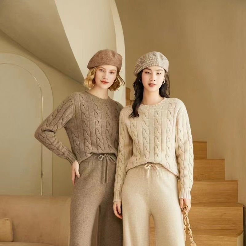 Daily wear knit sweater set for brands