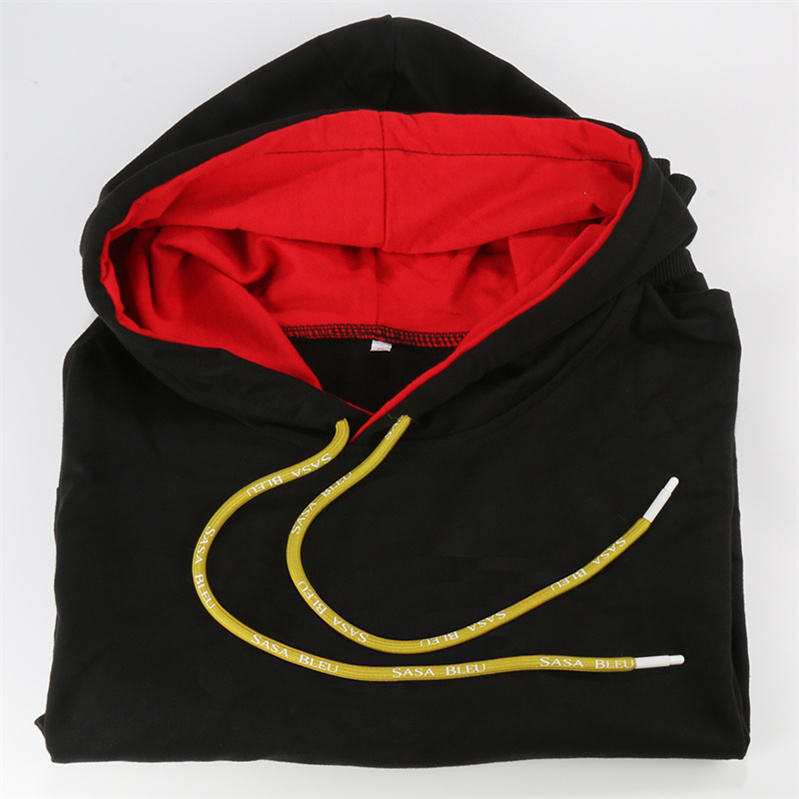 Drawstring cord for custom knitwear and hoodies