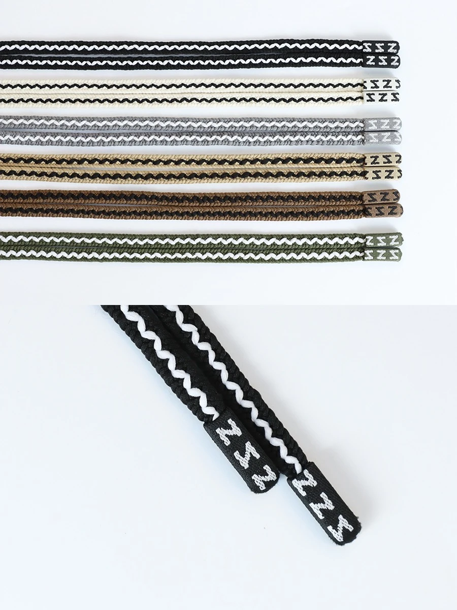 Drawstring cord for custom knitwear and hoodies