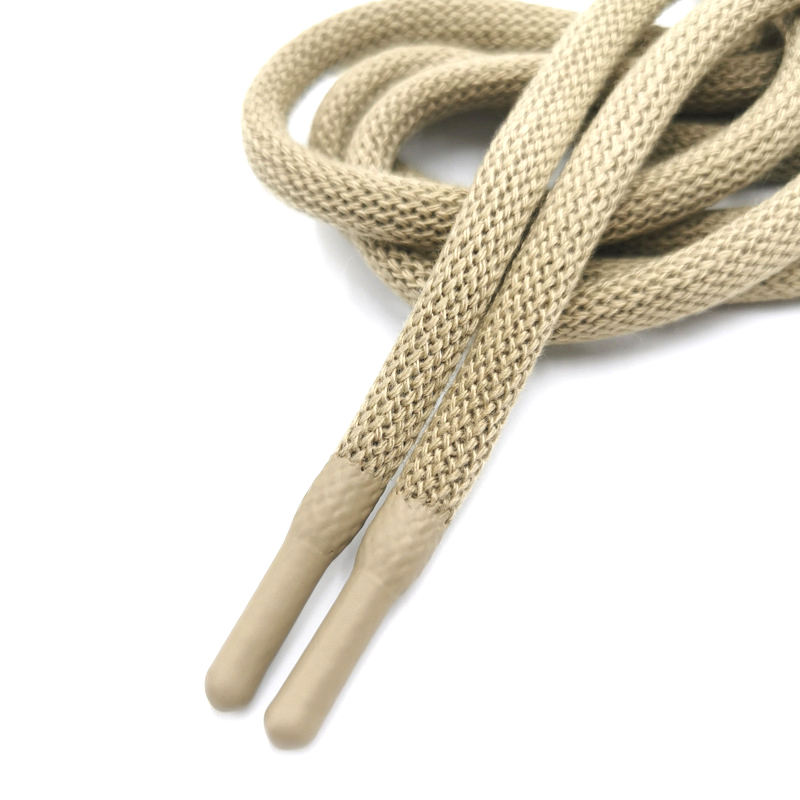 Drawstring cord for custom knitwear and hoodies