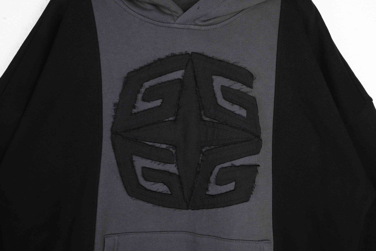 Applique embroidery on custom knitwear