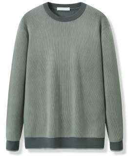 Fair isle pullover sweater with jacquard pattern