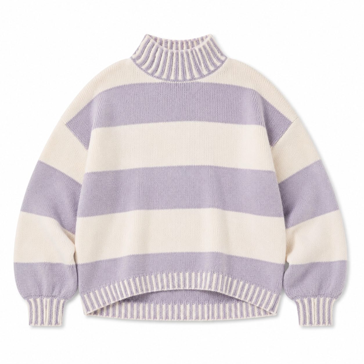 Fleece pullover sweater with soft finish