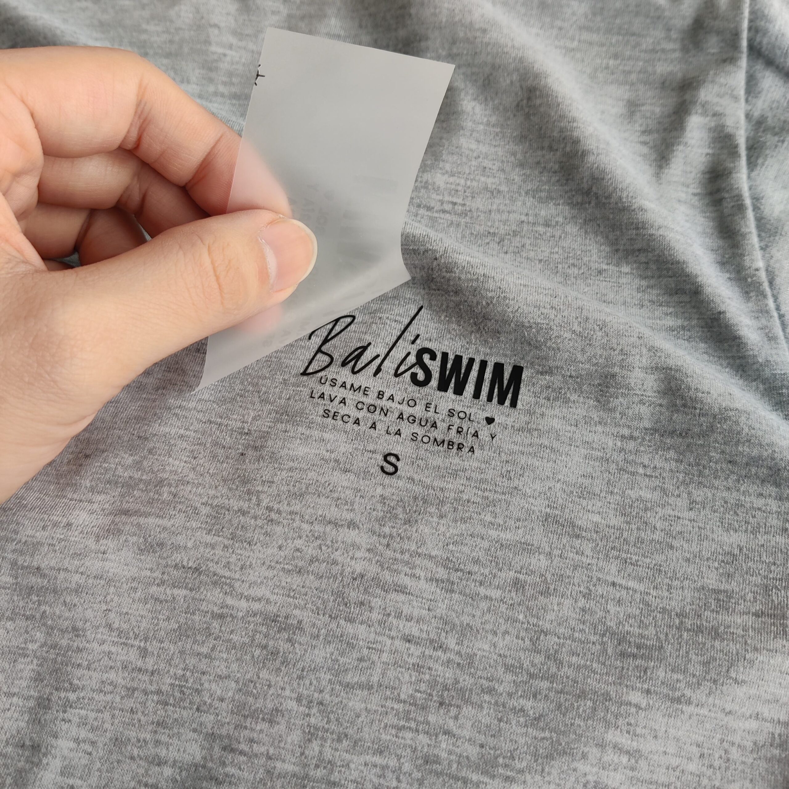 Heat transfer label for sweater custom tags
