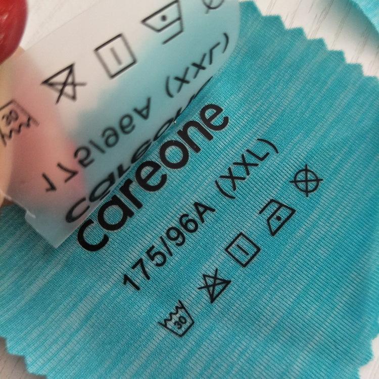 Heat transfer label for knitwear custom branding