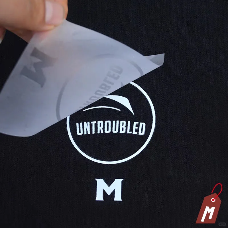 Heat transfer label for custom knitwear branding