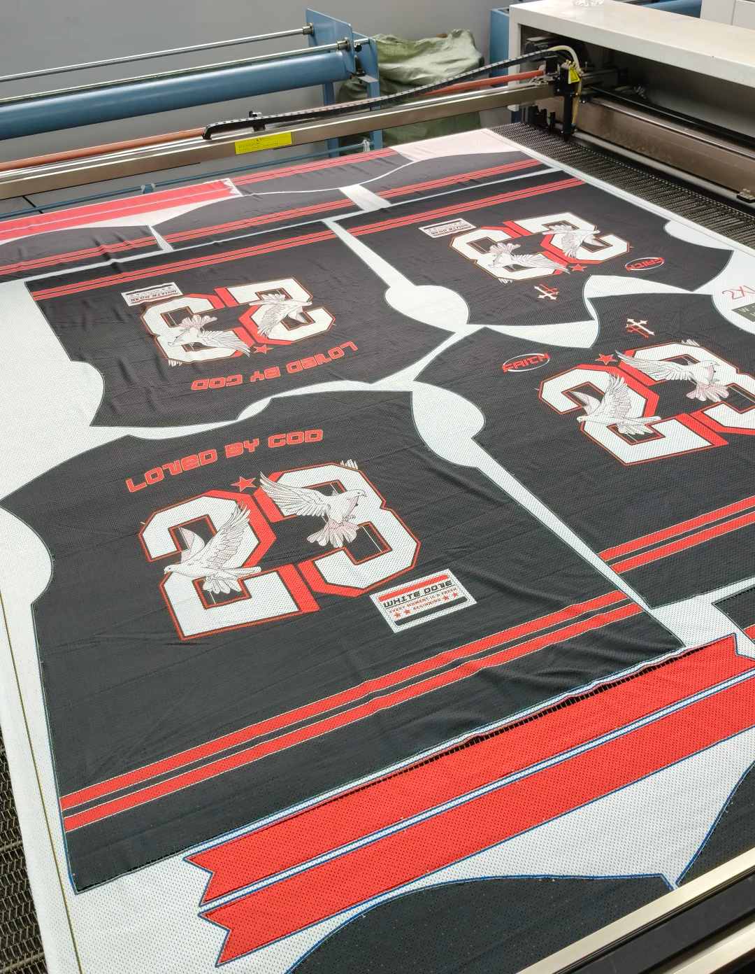 Heat transfer printing on custom t-shirts