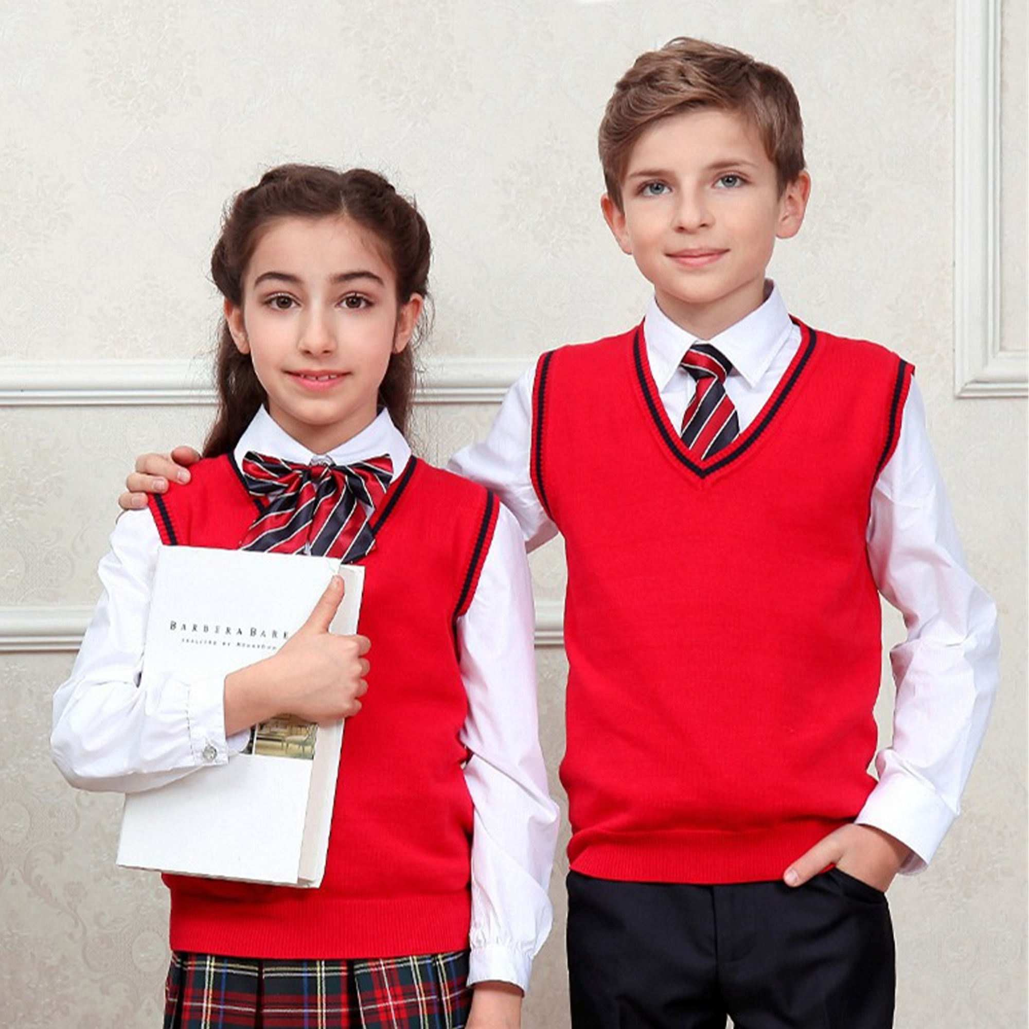 Kids color block sweater outfit