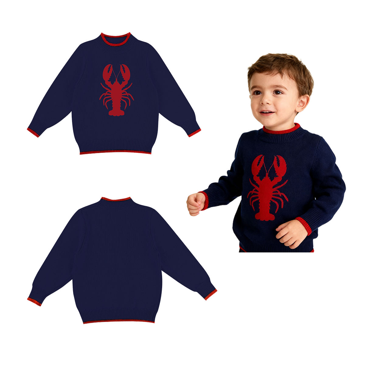 Kids Hooded Knitwear