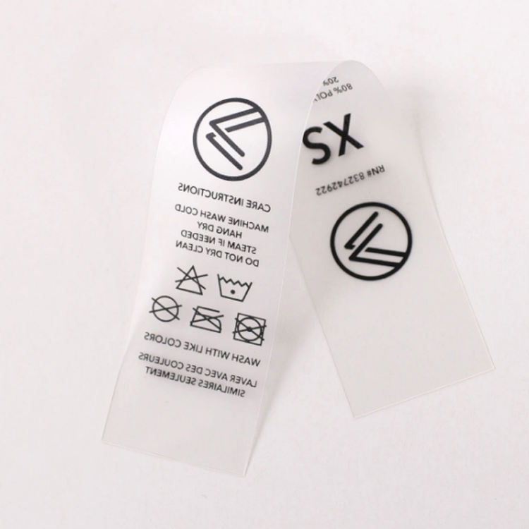 Size label tag for custom sweater