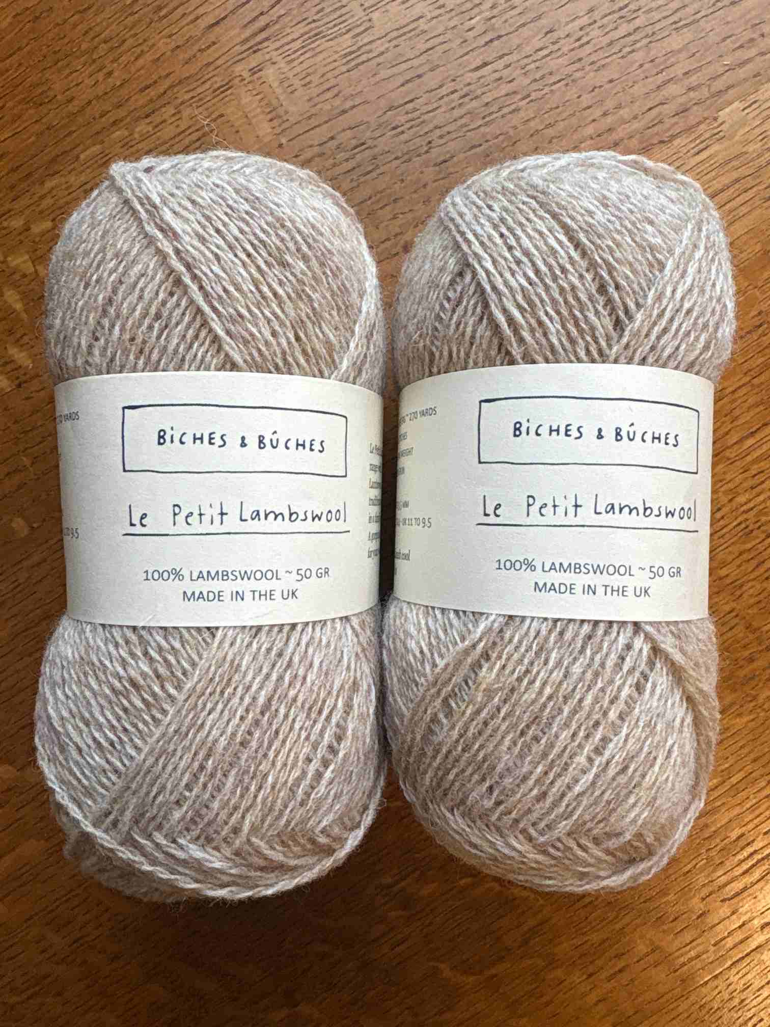 Lambswool yarn for knitwear production