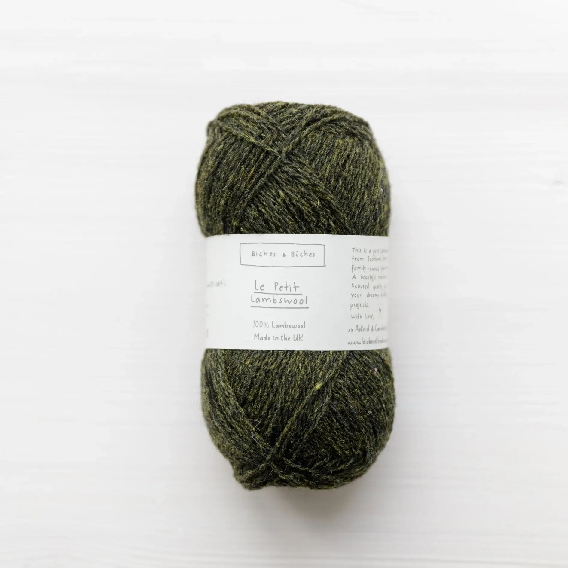 Lambswool yarn for knitwear production