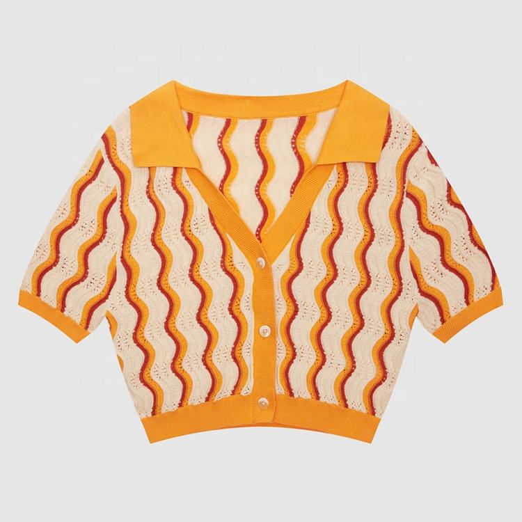 Lightweight summer sweater in fine gauge knit