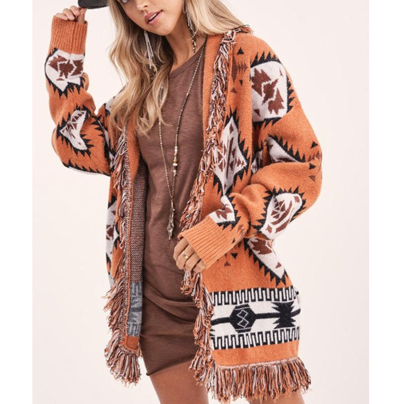 Long sleeve women's cardigan sweaters custom knitwear