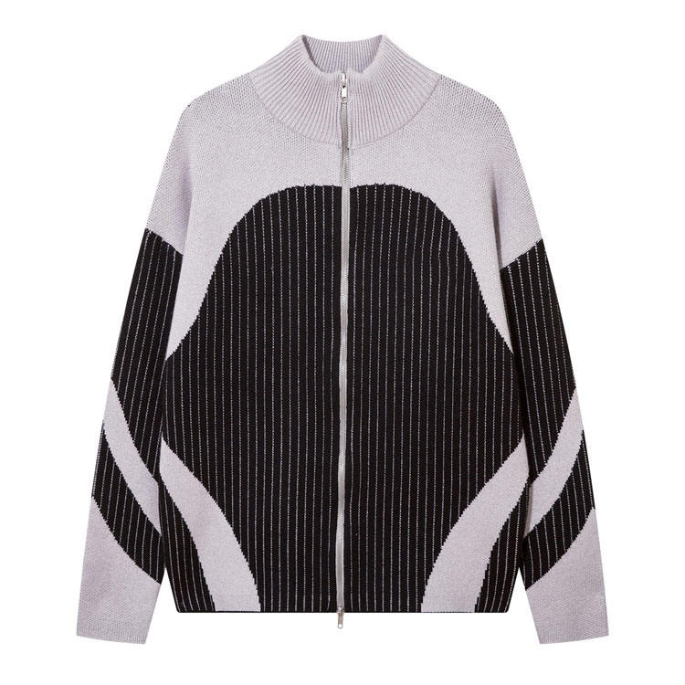 Luxury men's cardigan sweater custom manufacturing