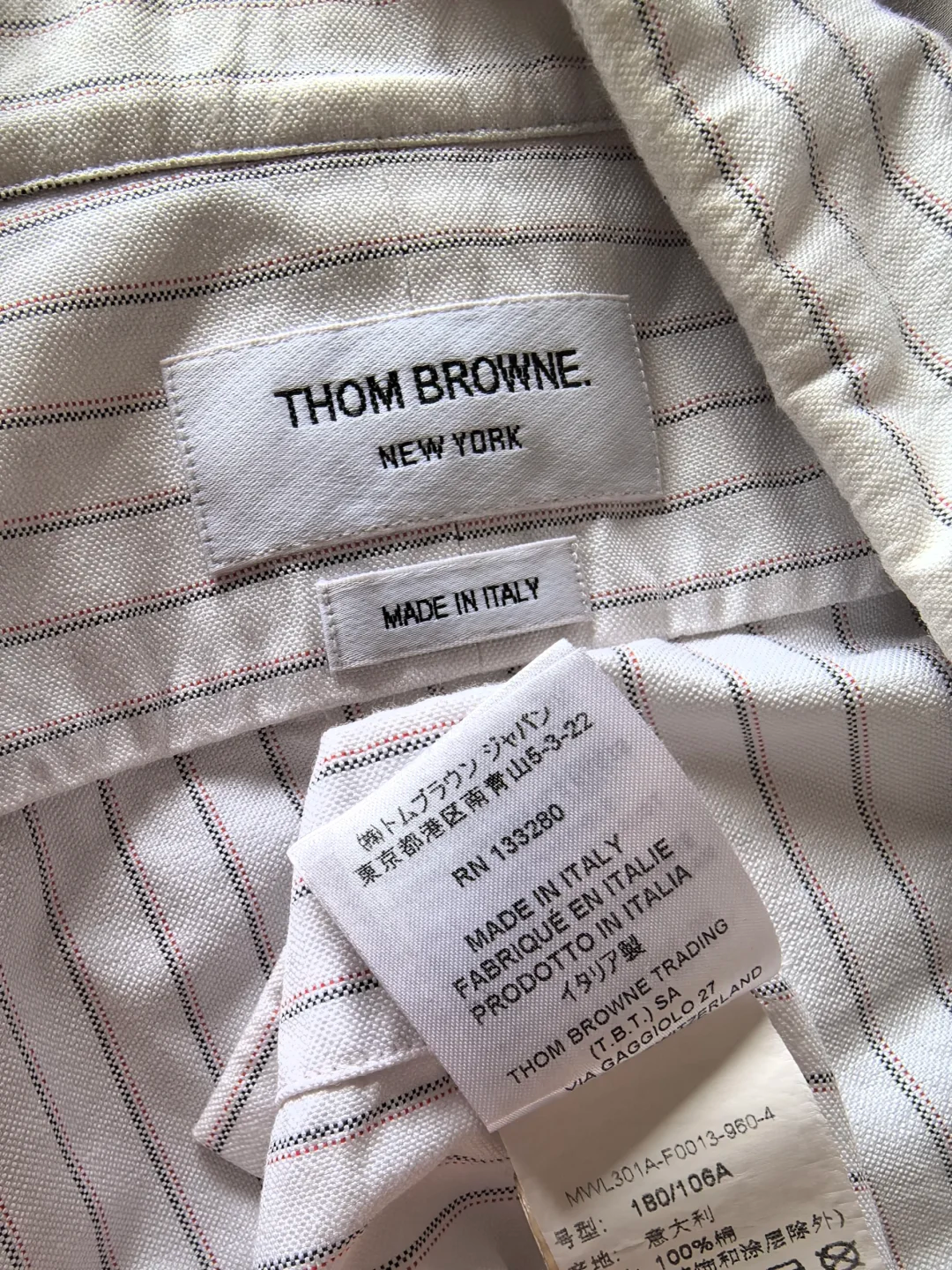 Made in label for custom knitwear garment