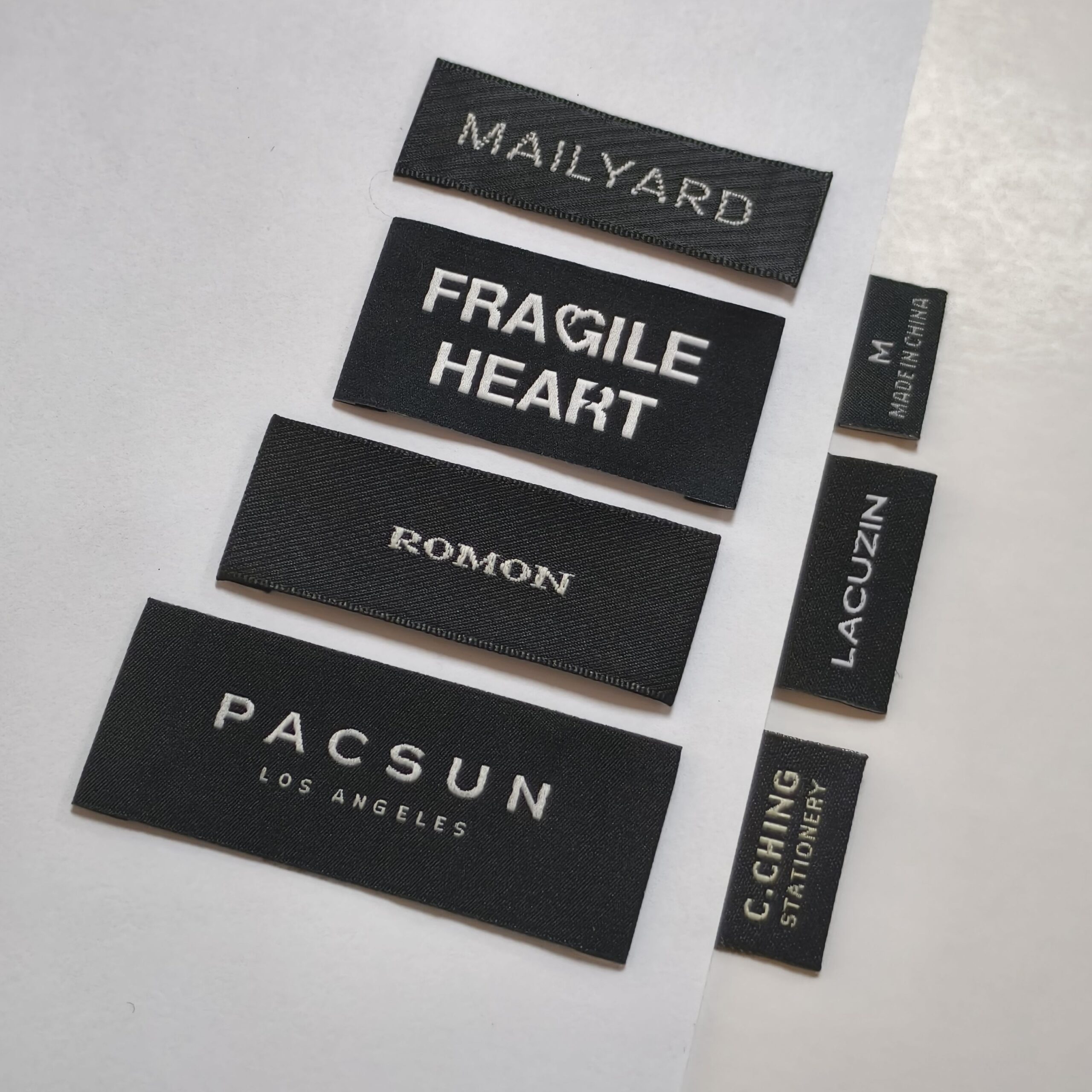 Main label for custom knitwear branding
