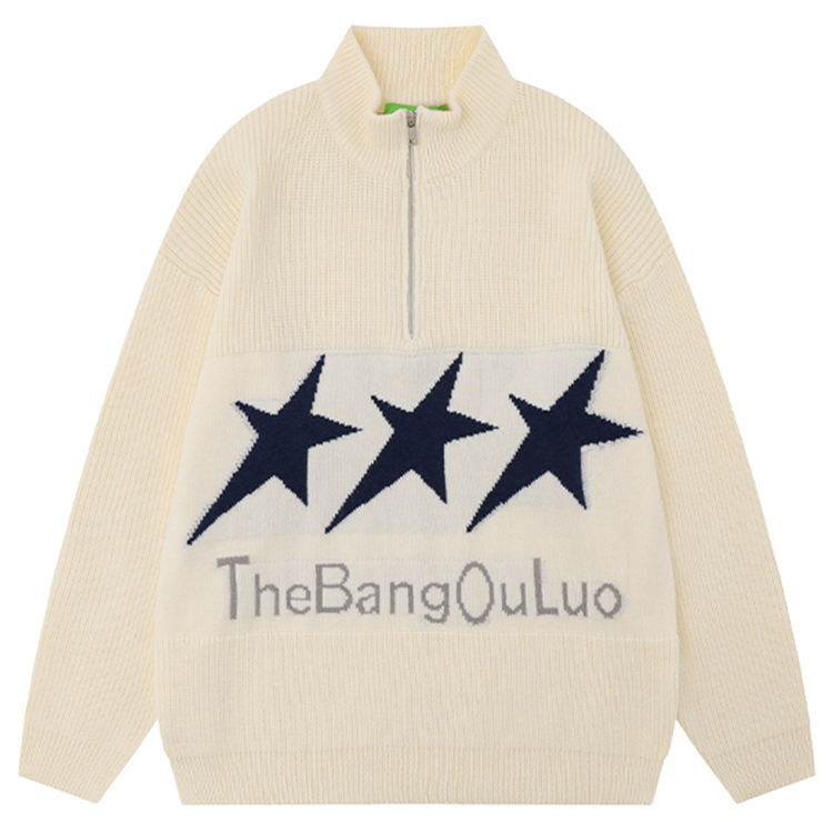 Mauve pullover sweater custom knitwear production
