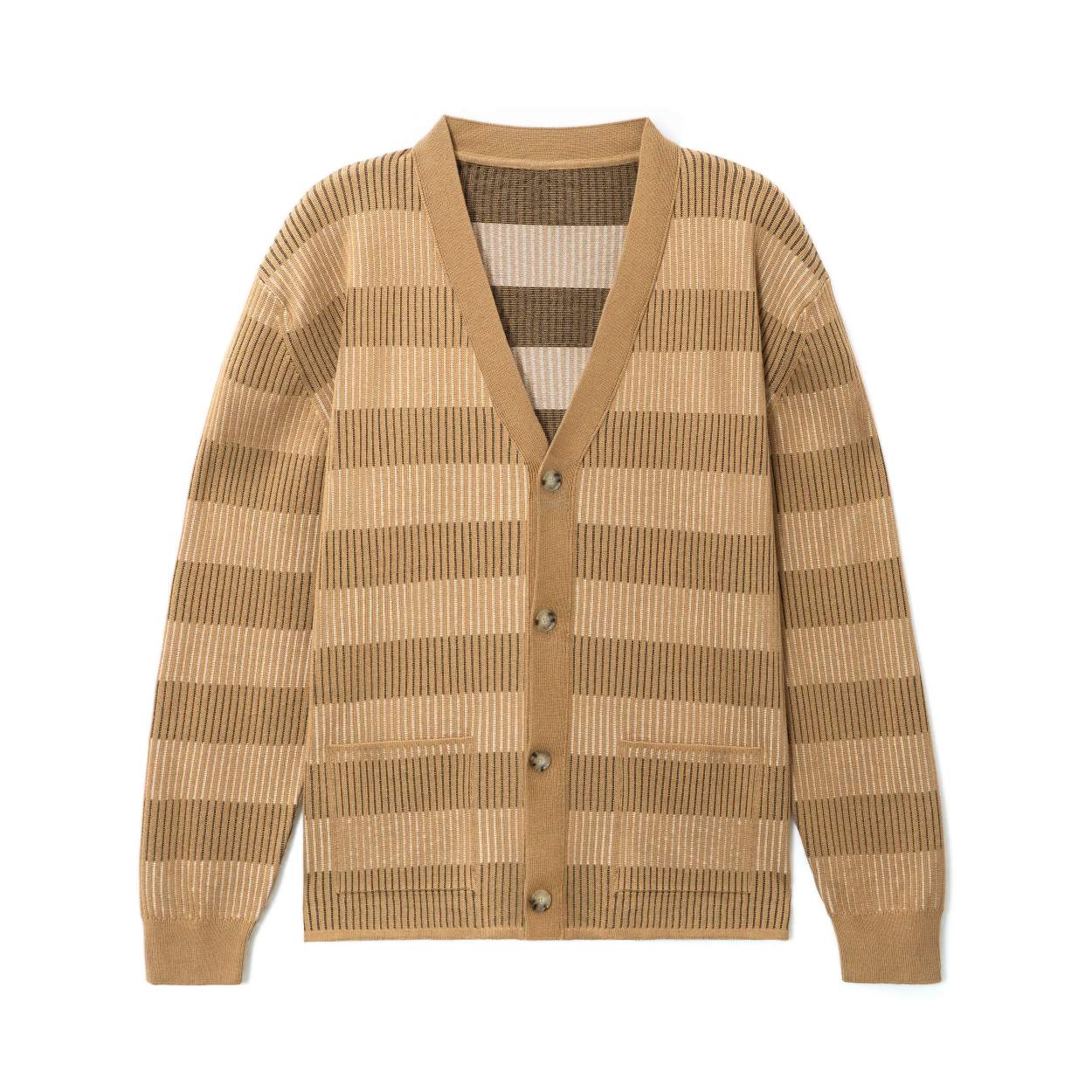 Men's linen blend cardigan sweater