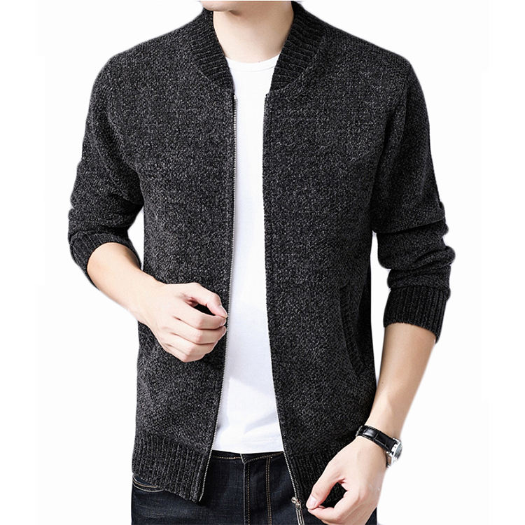 Men's long hooded spring cardigan custom manufacturing
