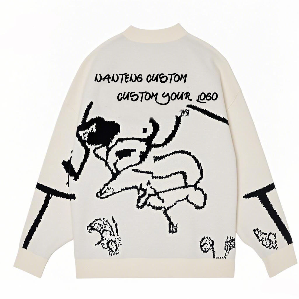 Men's pullover sweater custom knitwear manufacturing
