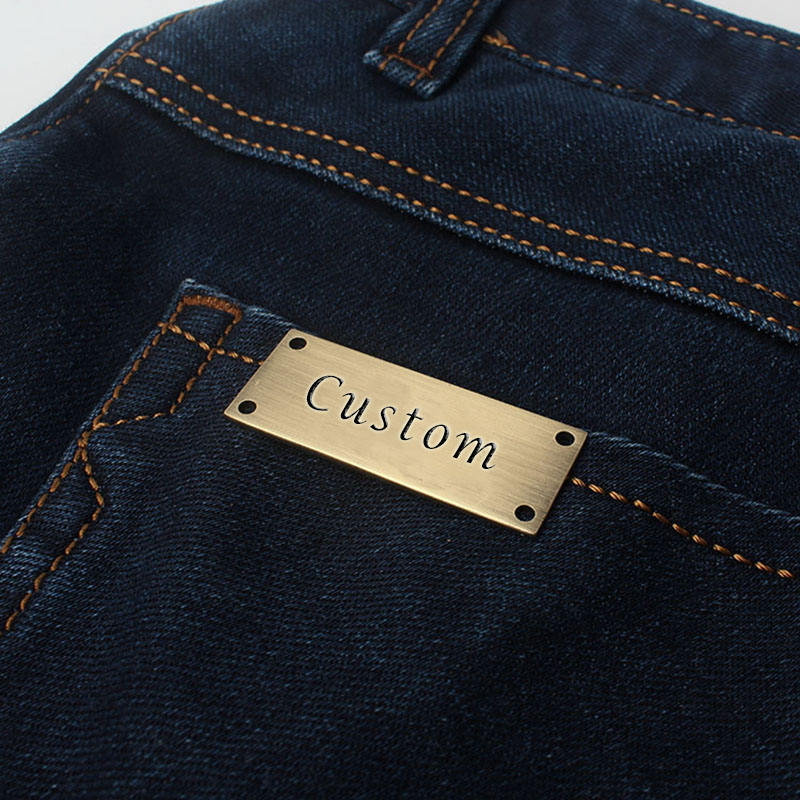 Metal clothing label for sweater branding