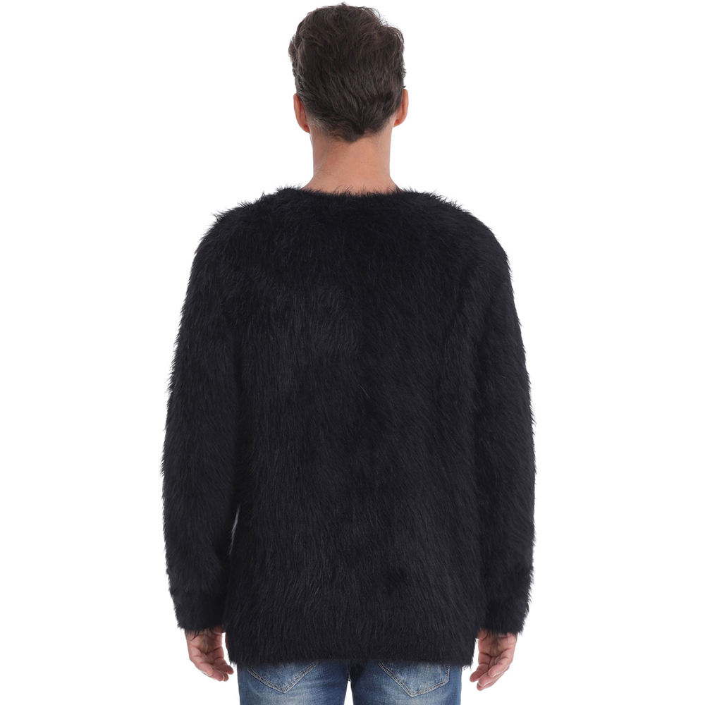 Men's long sleeve mohair sweater