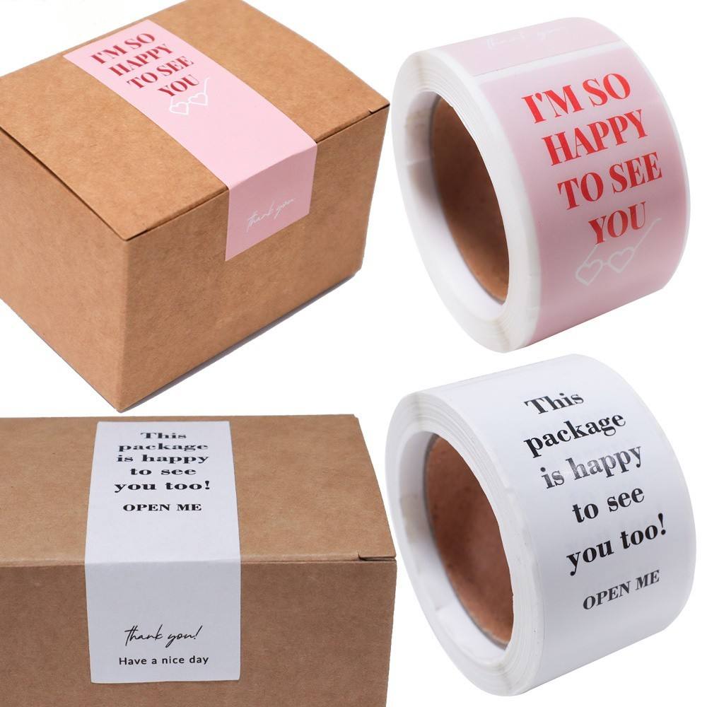 Custom packaging stickers for knitwear branding