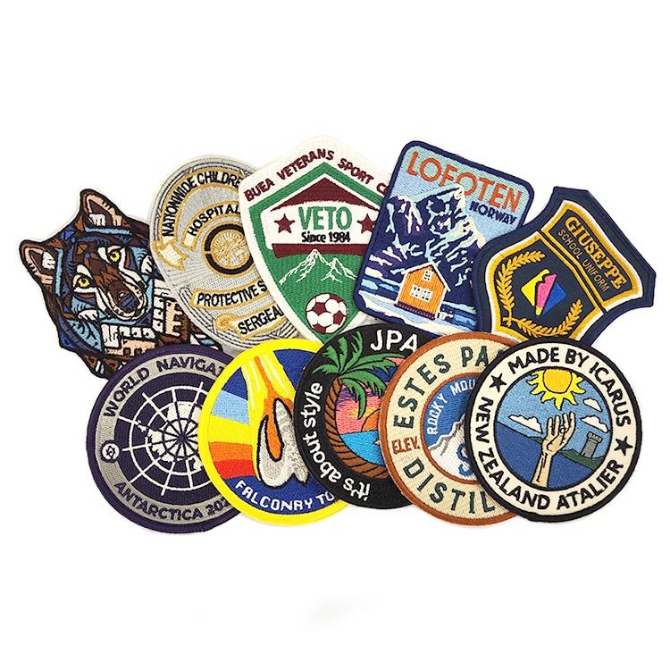 Embroidered patches for custom knitwear sweaters