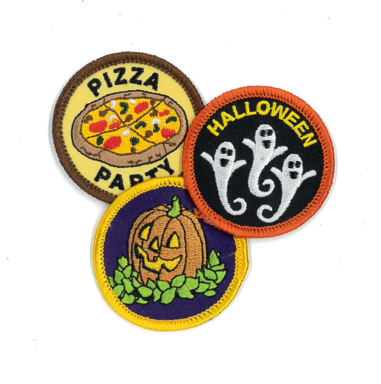 Embroidered patches for custom knitwear sweaters