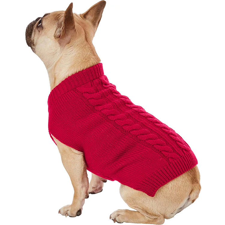 Pet sweater with custom embroidery