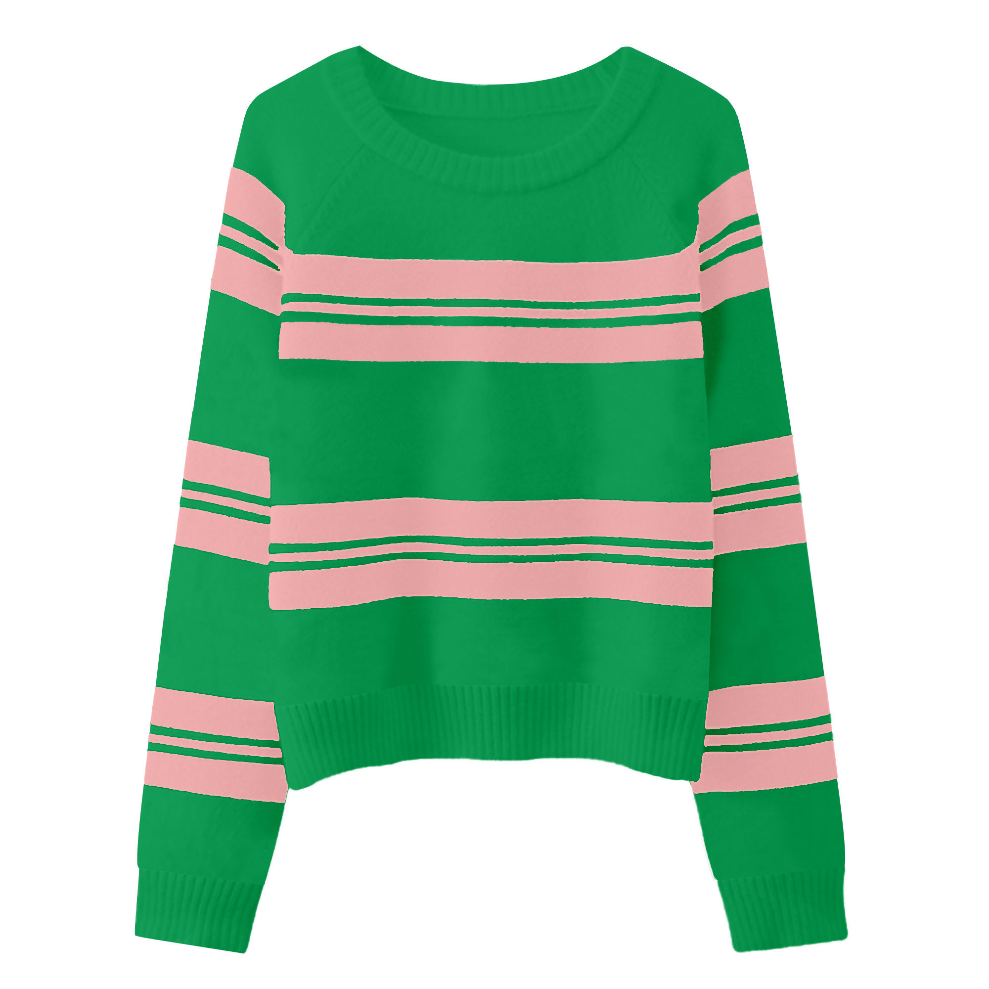 Pink pullover sweater custom knitwear manufacturing